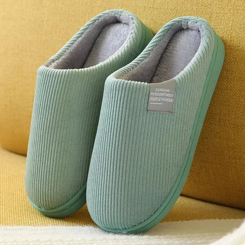 Women's Men's Thick Soft Bottom Home Slippers Household Plush Slippers Anti-slip Thermal Slippers Indoor Winter NIBIOP STORE