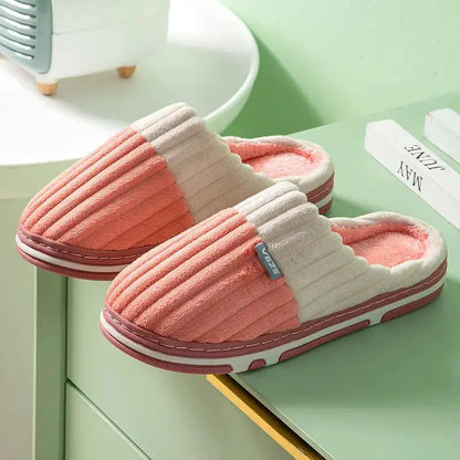 Winter Slippers Women Shoes Warm Fur Slippers Men House Couples Fluffy Slides Plush Slipper Bedroom Non-Slip Ladies Cotton Shoes NIBIOP STORE